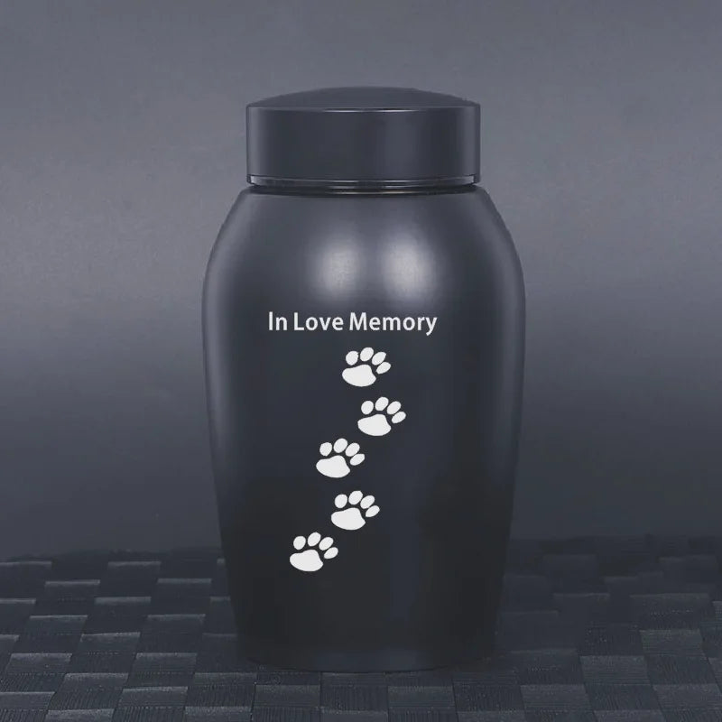 Multi-colored Stainless Steel Dog Urns Dog Cat Bird Mouse Cremation Ashes Urn Sealed Funeral For Dogs Pet Souvenir Jar 2022 New